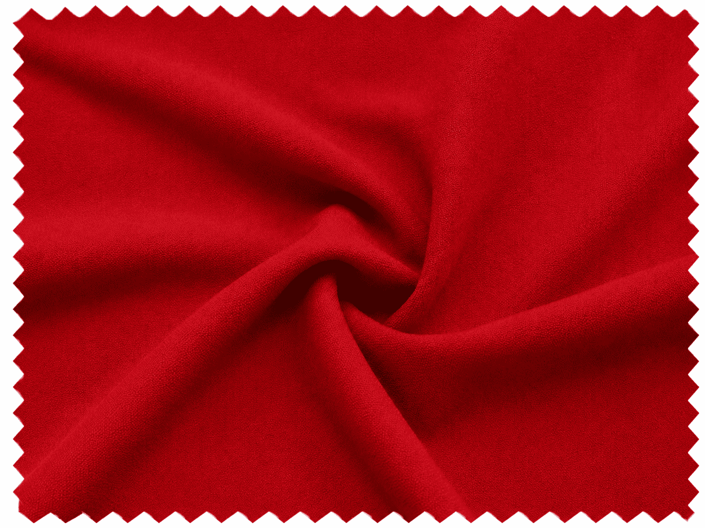 Red fabric sample being shade-matched